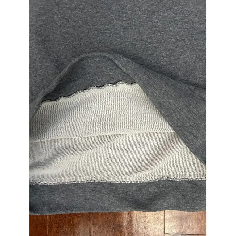 N°21 Women’s Gray Logo Crewneck with Velvet Patch Letters, Size Medium (It42)